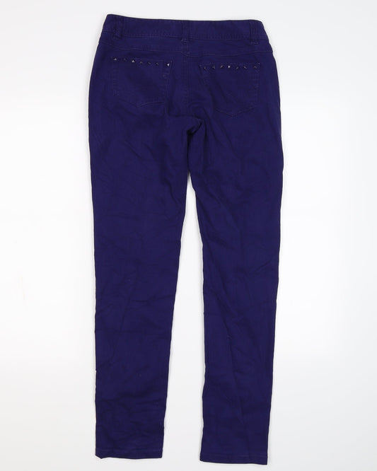 Semir Womens Purple  Denim Skinny Jeans Size S L28 in