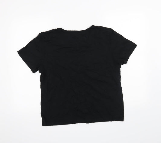 Lindon Womens Black   Basic T-Shirt Size 2XL