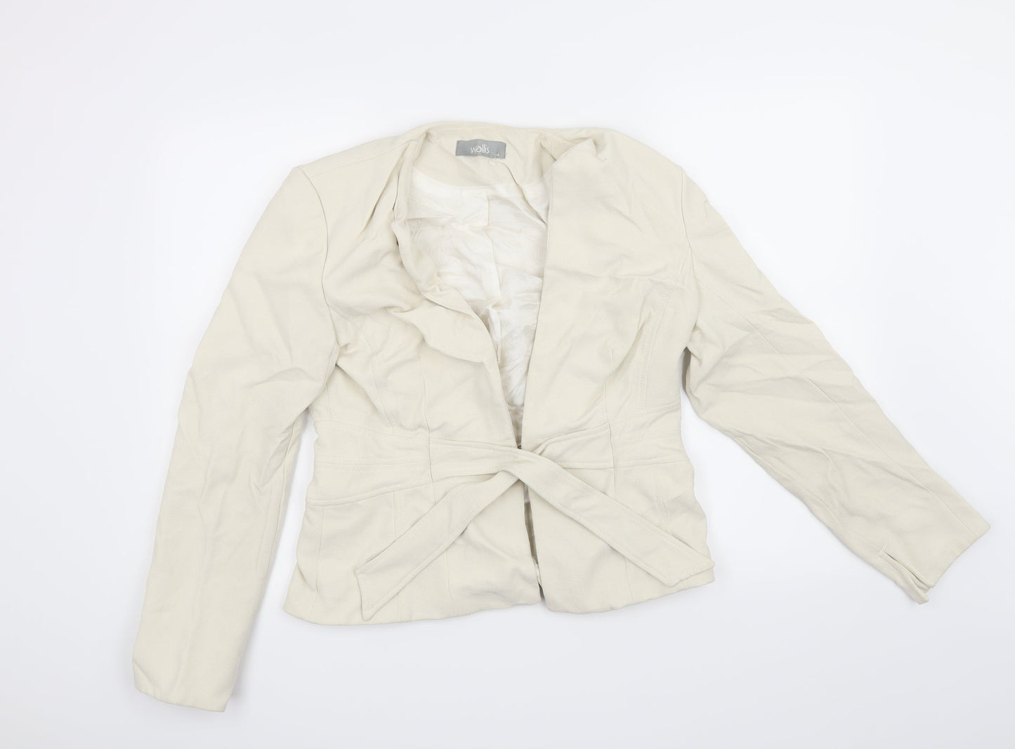 Wallis Womens White   Jacket Coat Size 14
