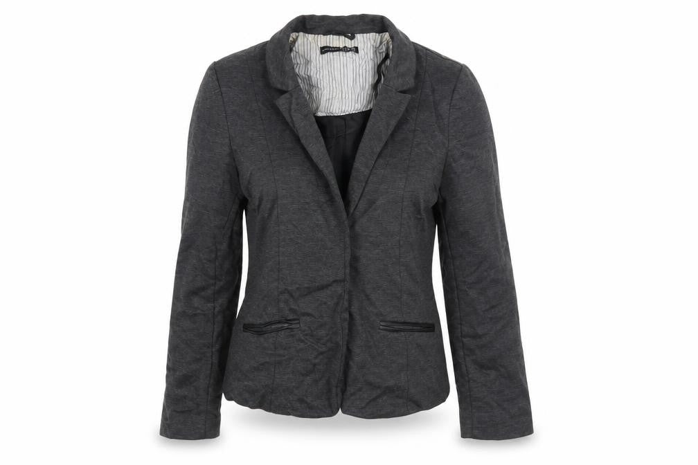 Front view of Atmosphere women’s grey jacket blazer, size UK 10