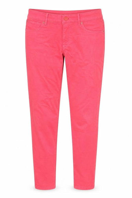 Front view of Gap women’s pink denim jegging jeans, size UK 10, 26-inch leg