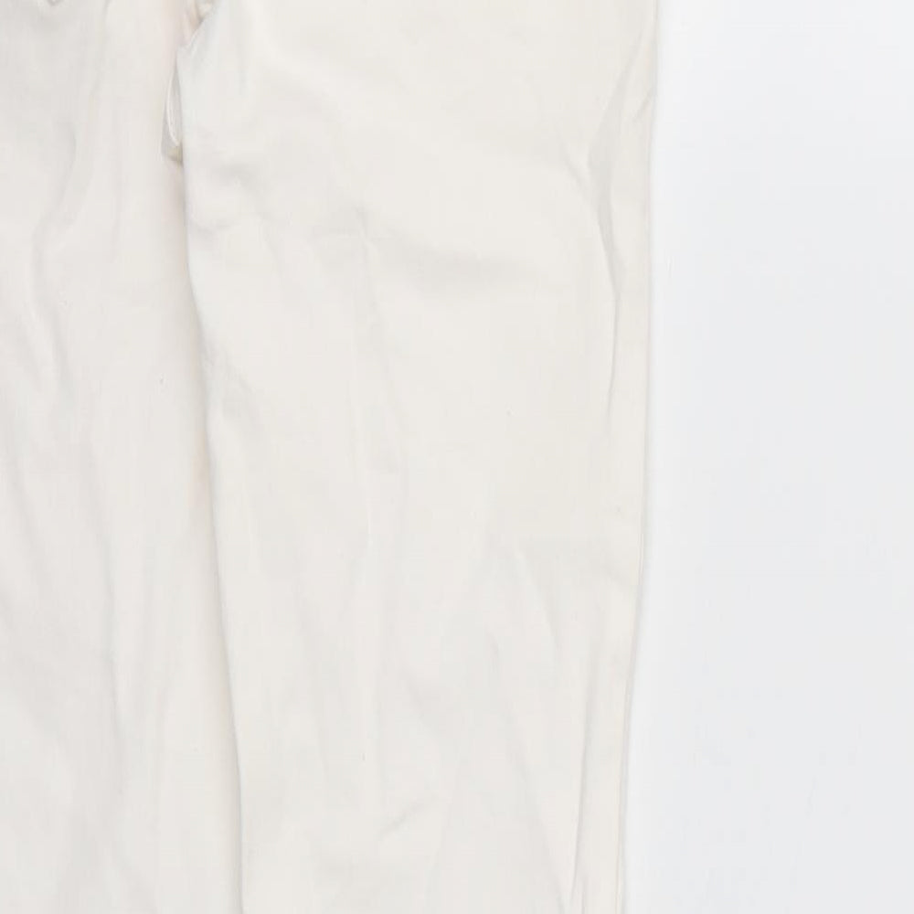 New Look Womens White  Denim Jegging Jeans Size 8 L28 in