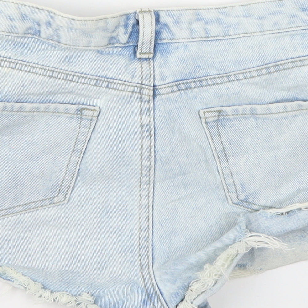 Denim co. Womens Blue  Denim Hot Pants Shorts Size 8