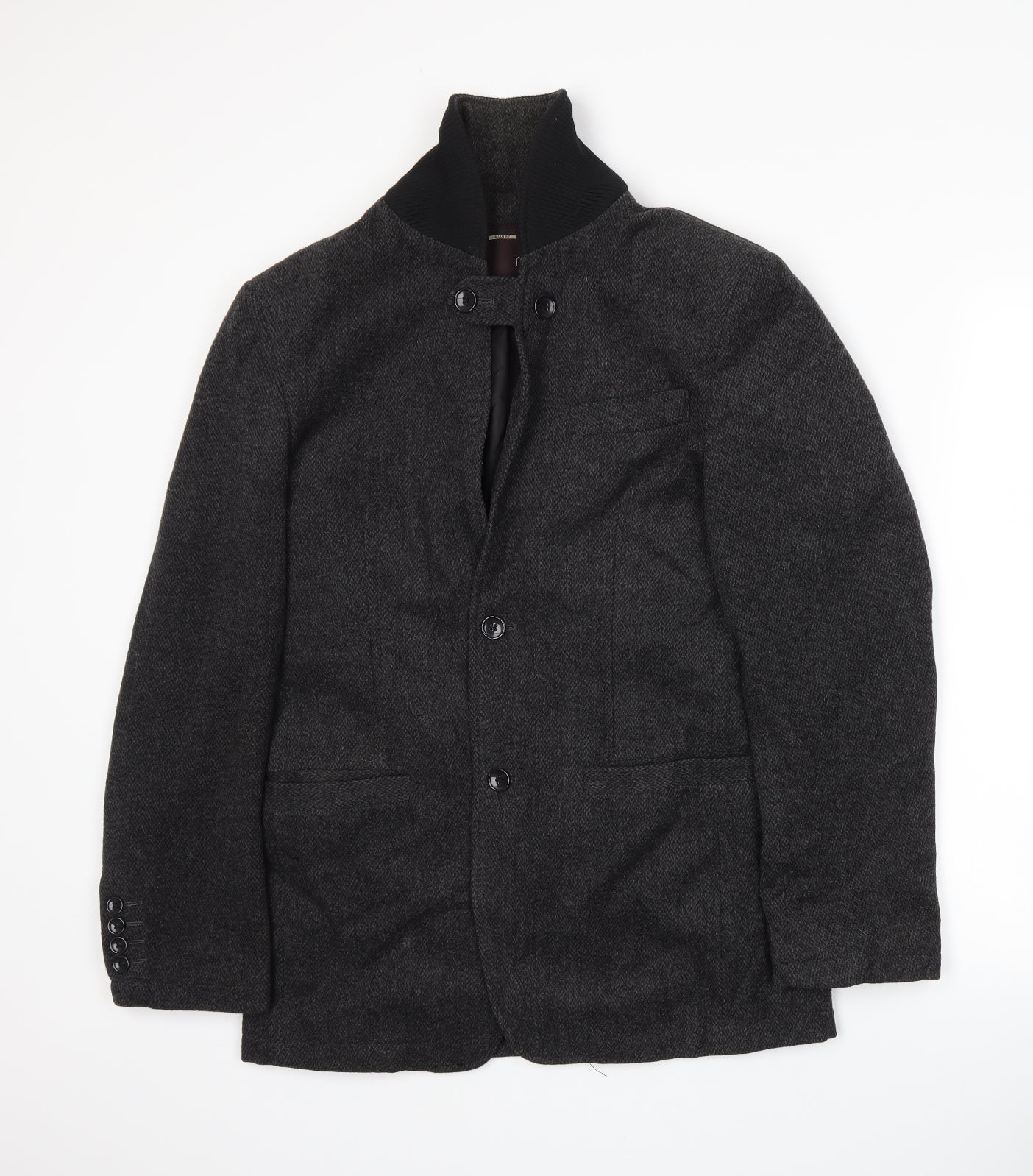 Focus Mens Grey   Jacket Coat Size S