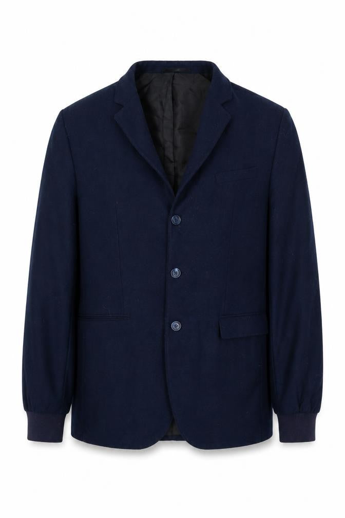 Front view of ASOS men’s blue jacket suit jacket, size L