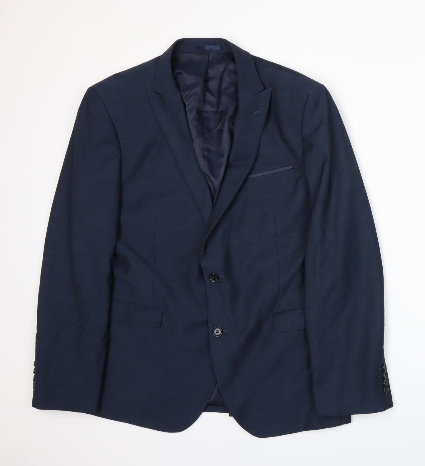 Cedar Wood State Mens Blue   Jacket Suit Jacket Size XL