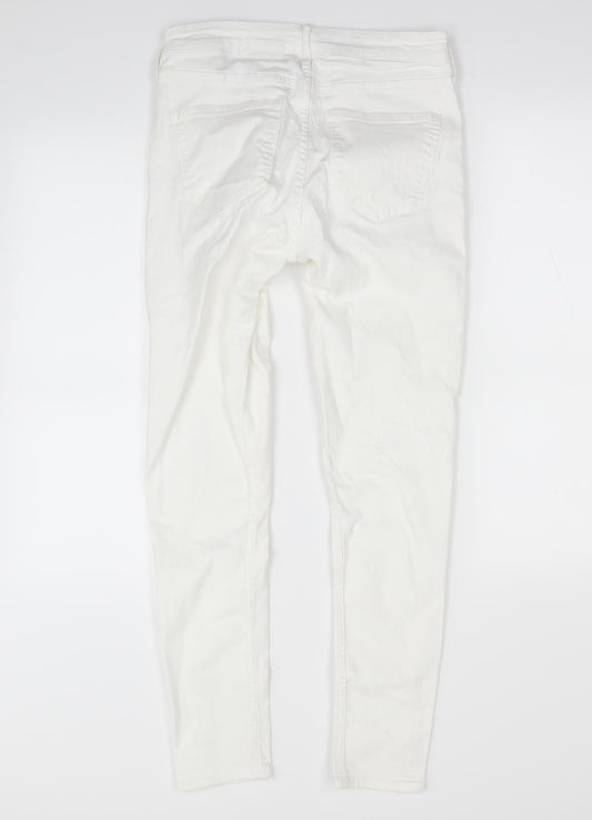 H&M Womens White   Skinny Jeans Size 6 L28 in