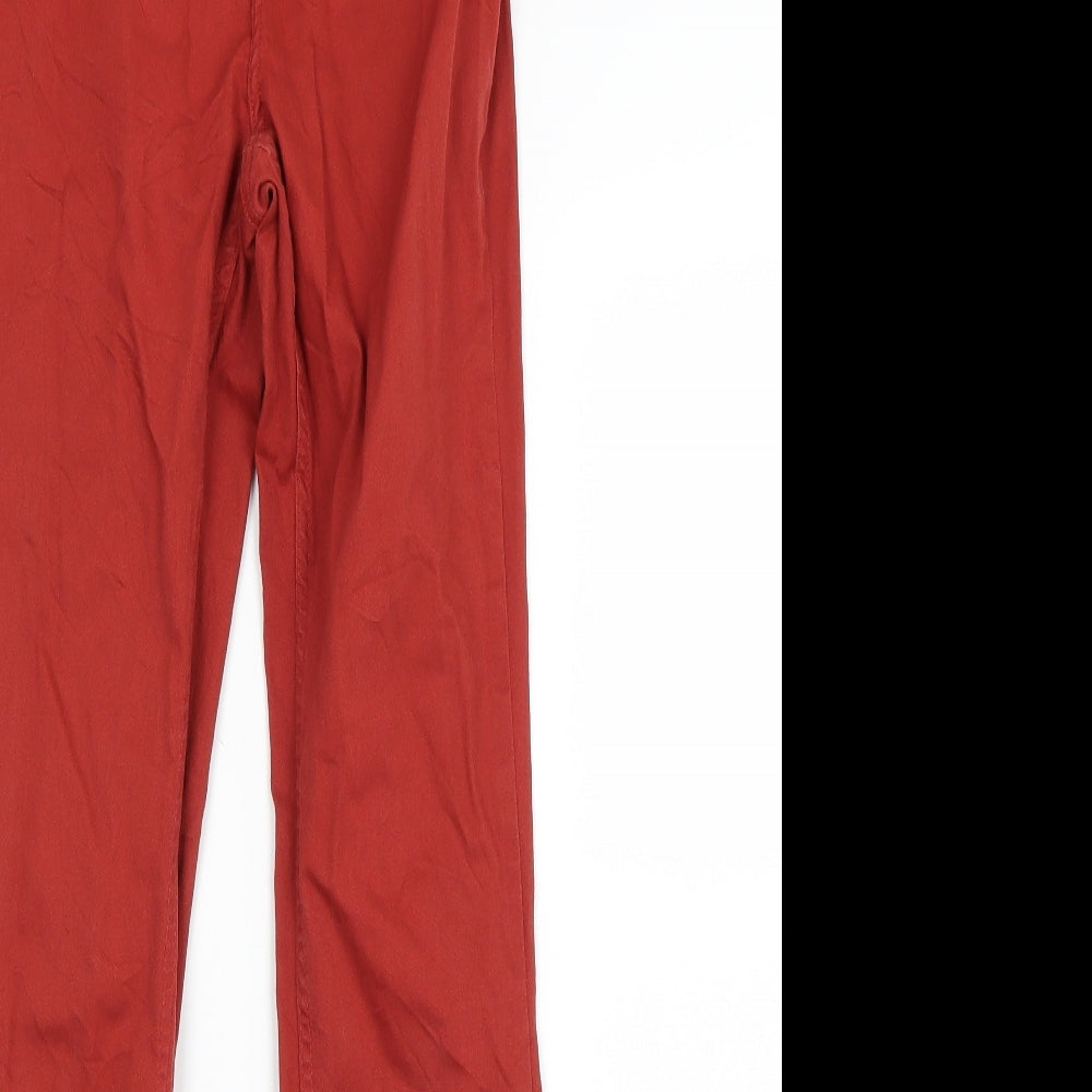 H&M Womens Red   Mom Jeans Size 8 L29 in