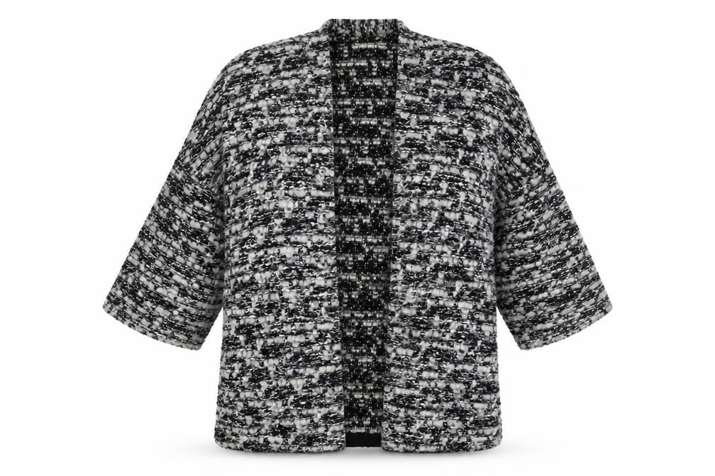 Front view of H&M women’s green jacket coat, size M