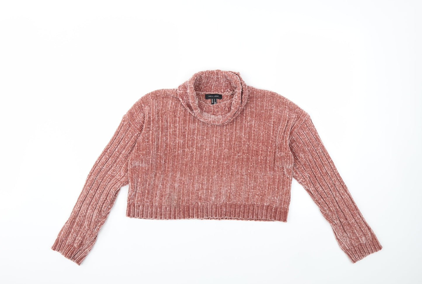 New Look Womens Pink  Knit Pullover Jumper Size S