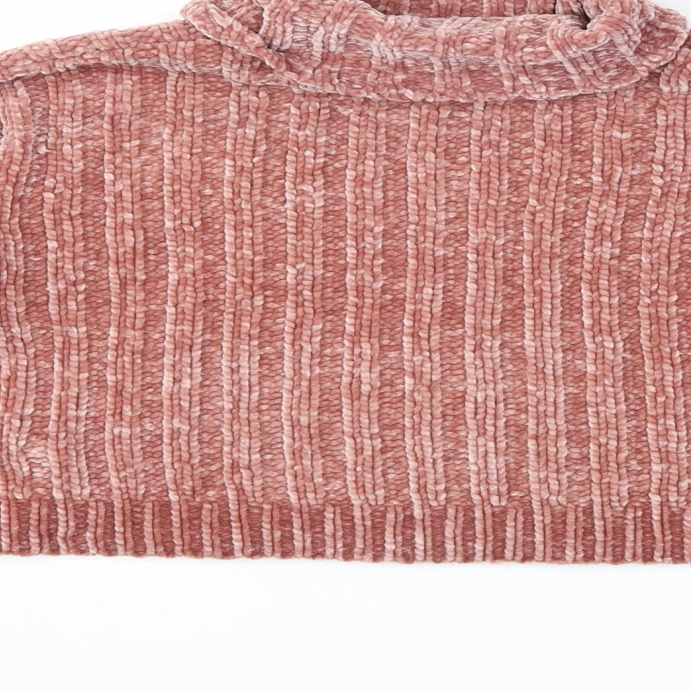 New Look Womens Pink  Knit Pullover Jumper Size S