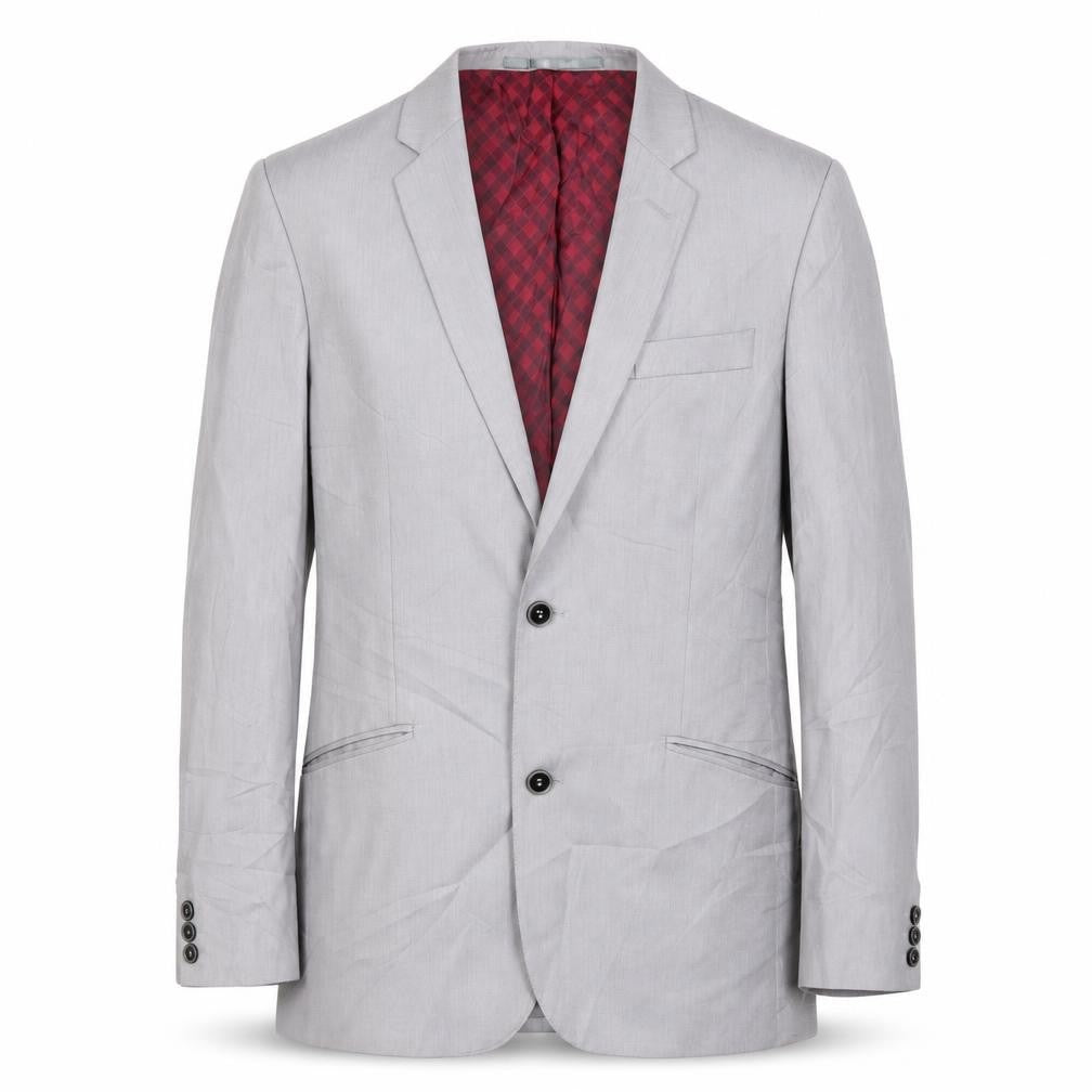 Front view of Preworn men’s grey jacket suit jacket, size 38