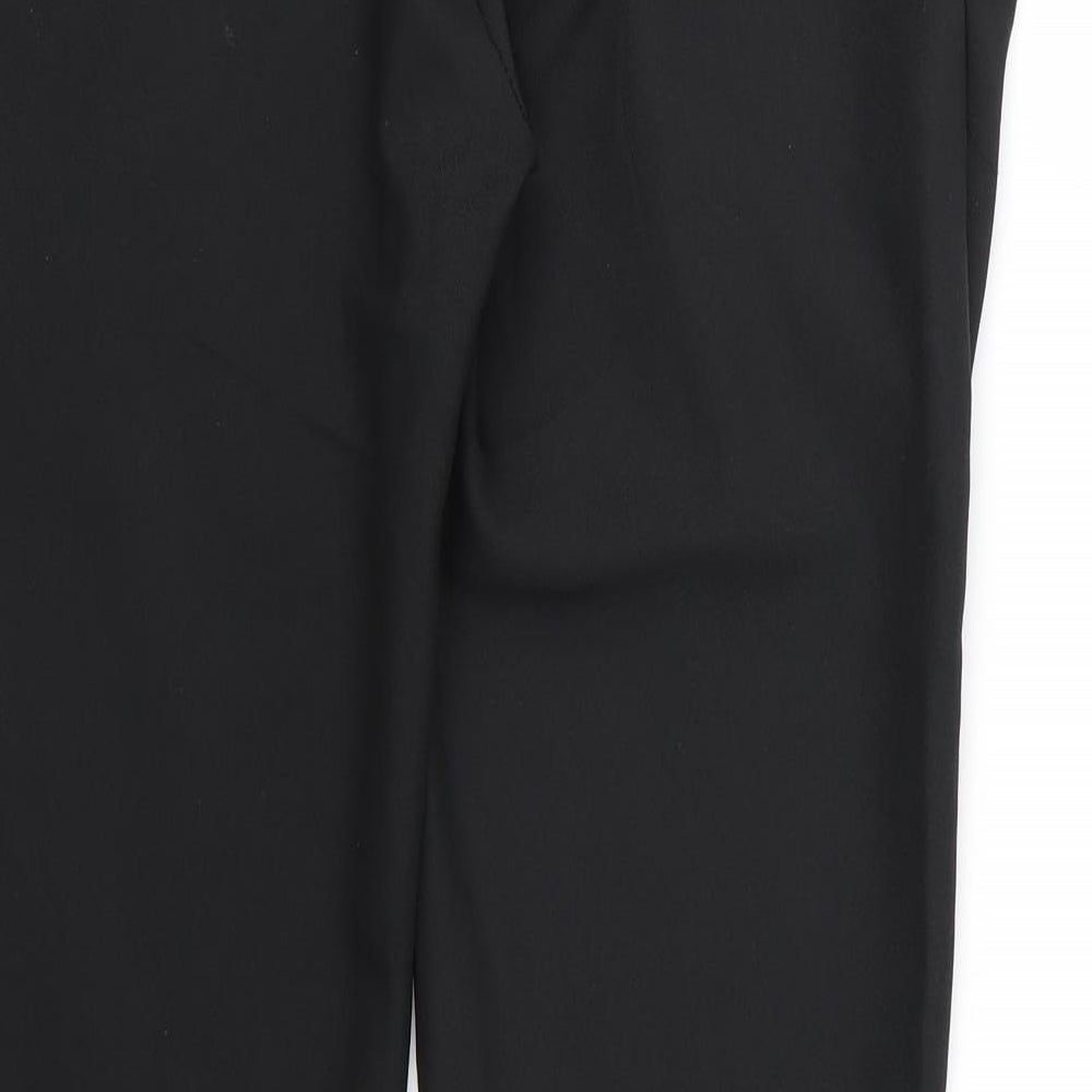 Preworn Womens Black  Rayon Trousers  Size 31 in L29 in