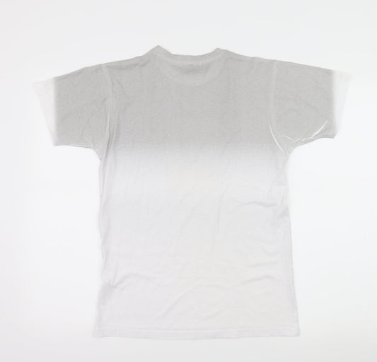 River Island Womens White Geometric Jersey Basic T-Shirt Size XS  - NY