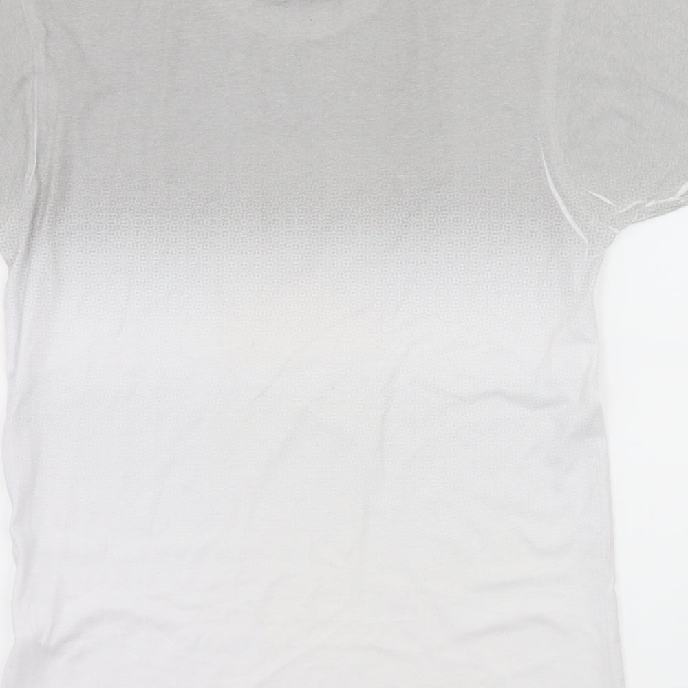 River Island Womens White Geometric Jersey Basic T-Shirt Size XS  - NY