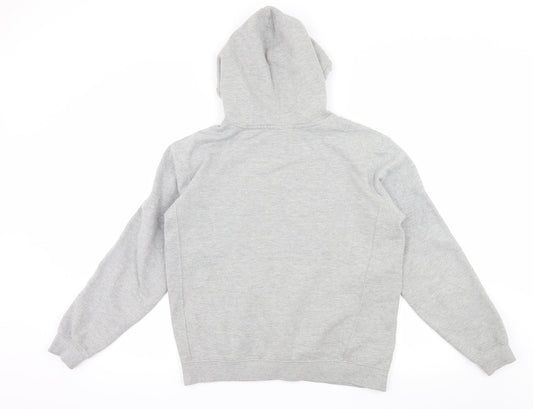 Topshop Womens Grey  Jersey Pullover Hoodie Size XS