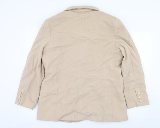Preworn Womens Ivory   Pea Coat Coat Size 20