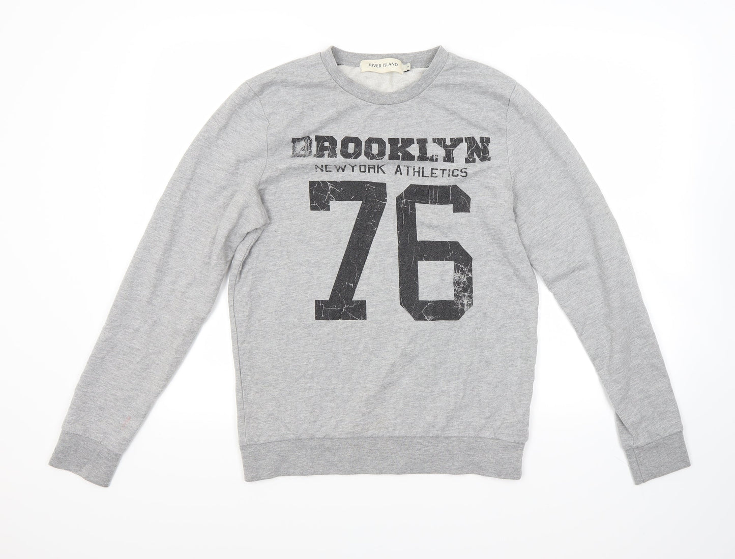 River Island Mens Grey   Pullover Sweatshirt Size S  - Brooklyn