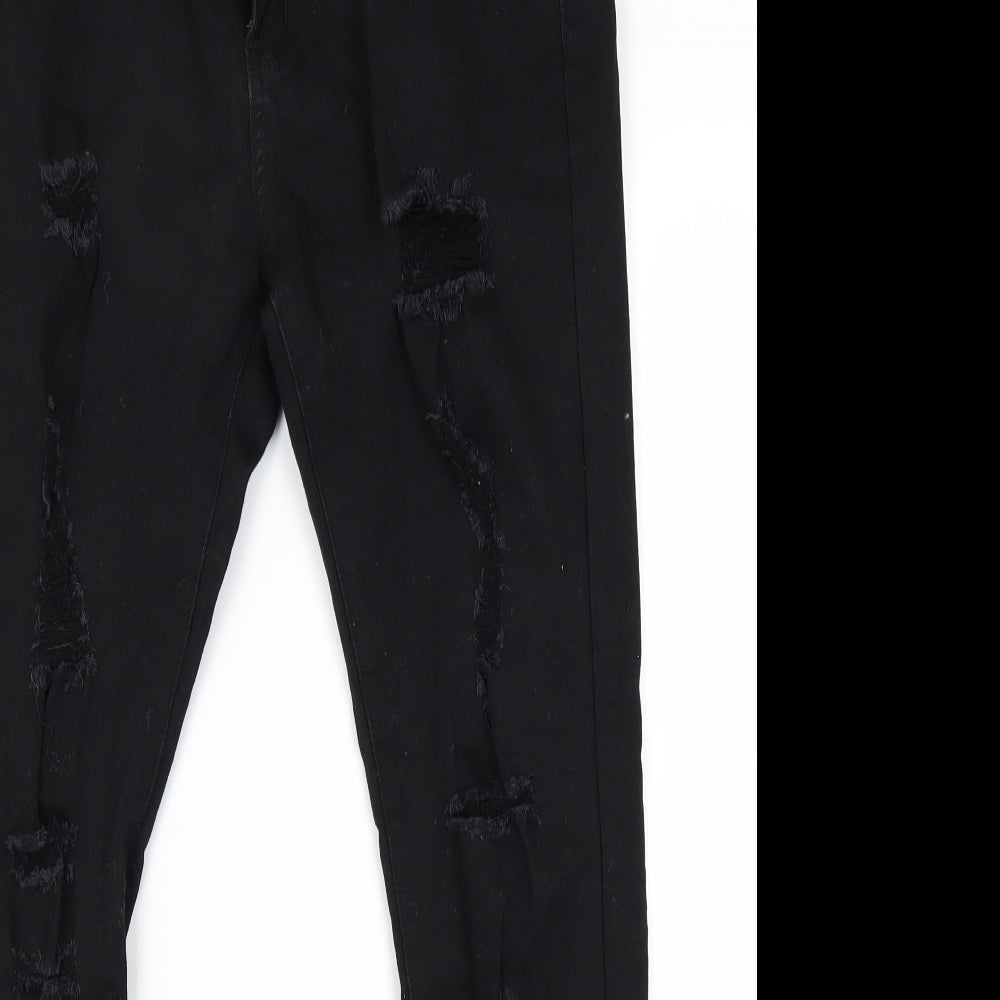 The Rockin Rev Womens Black   Skinny Jeans Size 14 L27 in