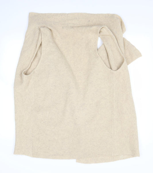 Dunes Womens Beige   Cardigan Jumper Size L