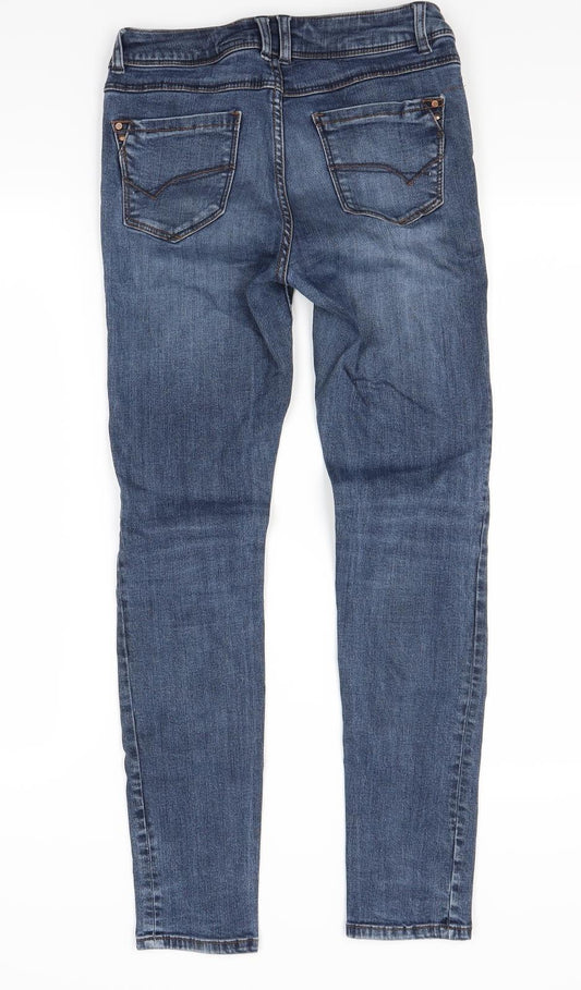 Preworn Womens Blue  Denim Skinny Jeans Size 8 L27 in