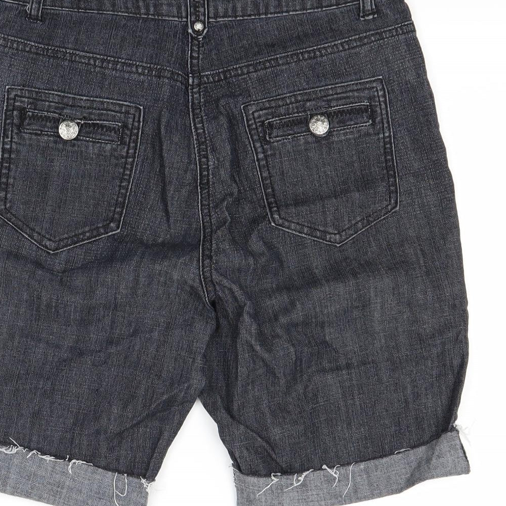 Soon Womens Blue  Denim Cut-Off Shorts Size 10
