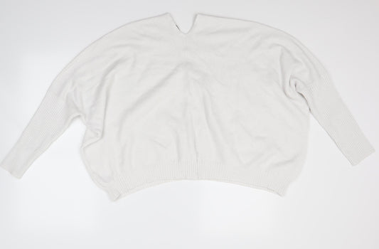 Preworn Womens White   Pullover Jumper Size M