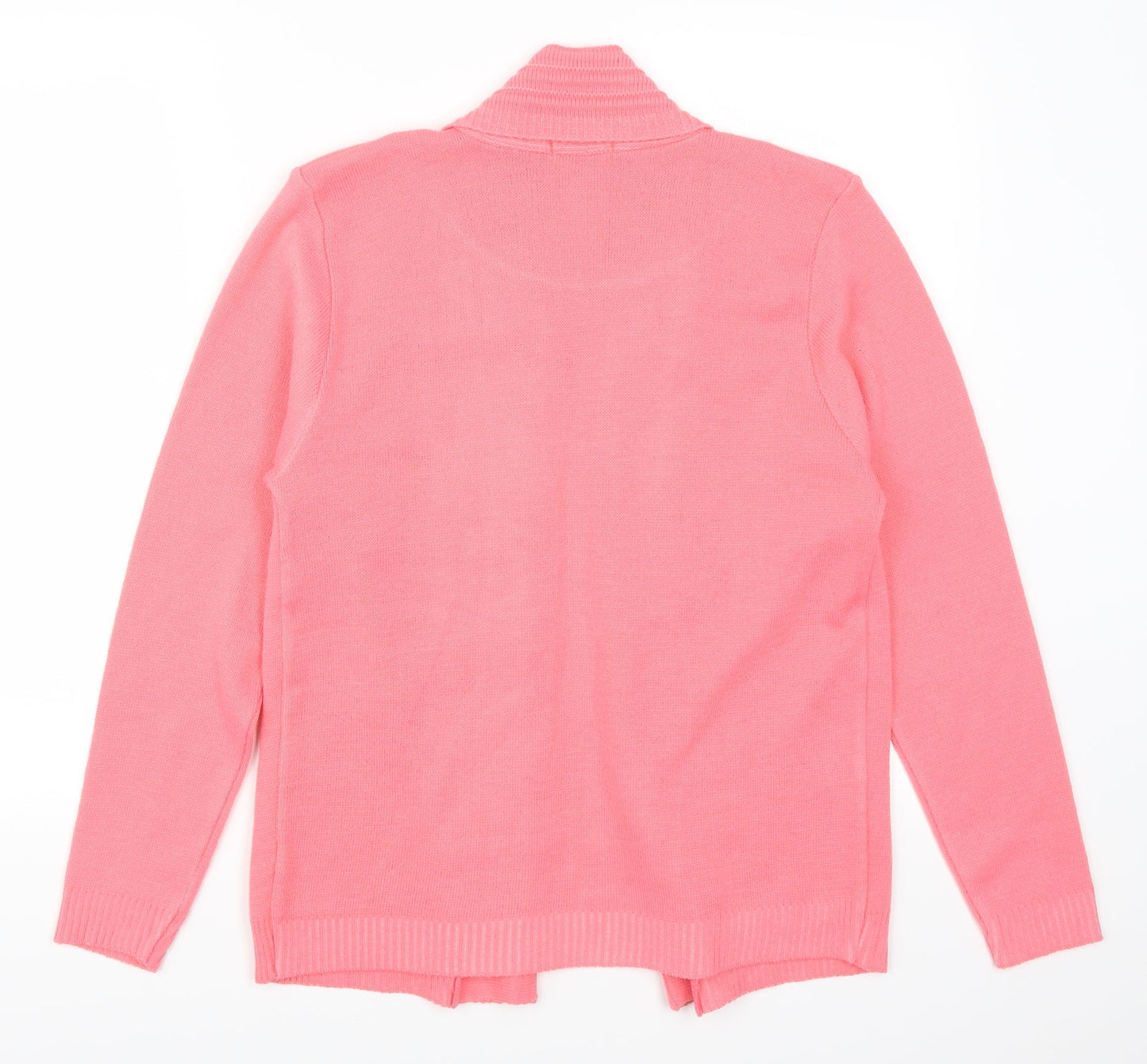 Vivi Womens Pink Striped  Cardigan Jumper Size S  - Jumper and Cardigan All in One