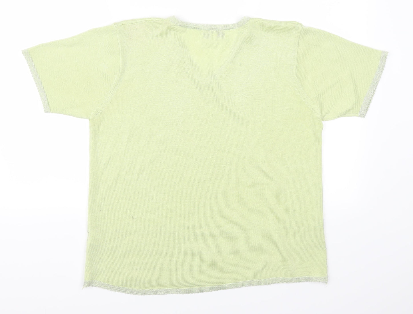 Xasamia Womens Green   Basic T-Shirt Size S