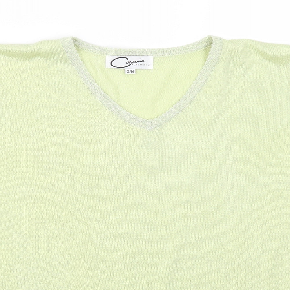 Xasamia Womens Green   Basic T-Shirt Size S