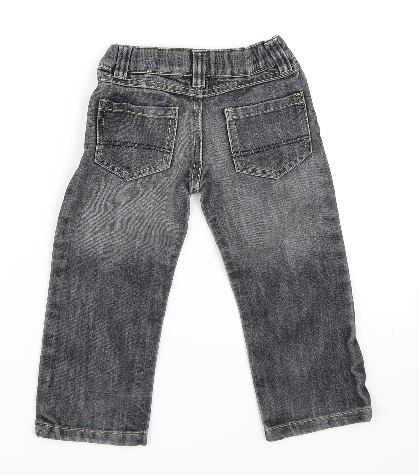 Primark Boys Black  Denim Straight Jeans Size 2-3 Years