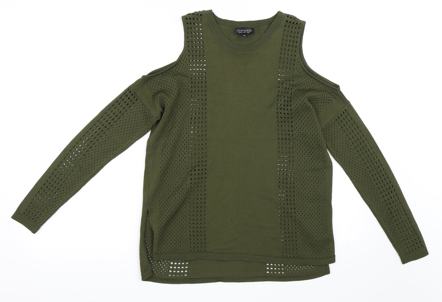 Topshop Womens Green   Pullover Jumper Size 10