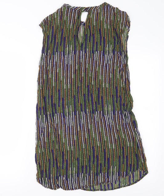 H&M Womens Green Geometric  Shift  Size 4