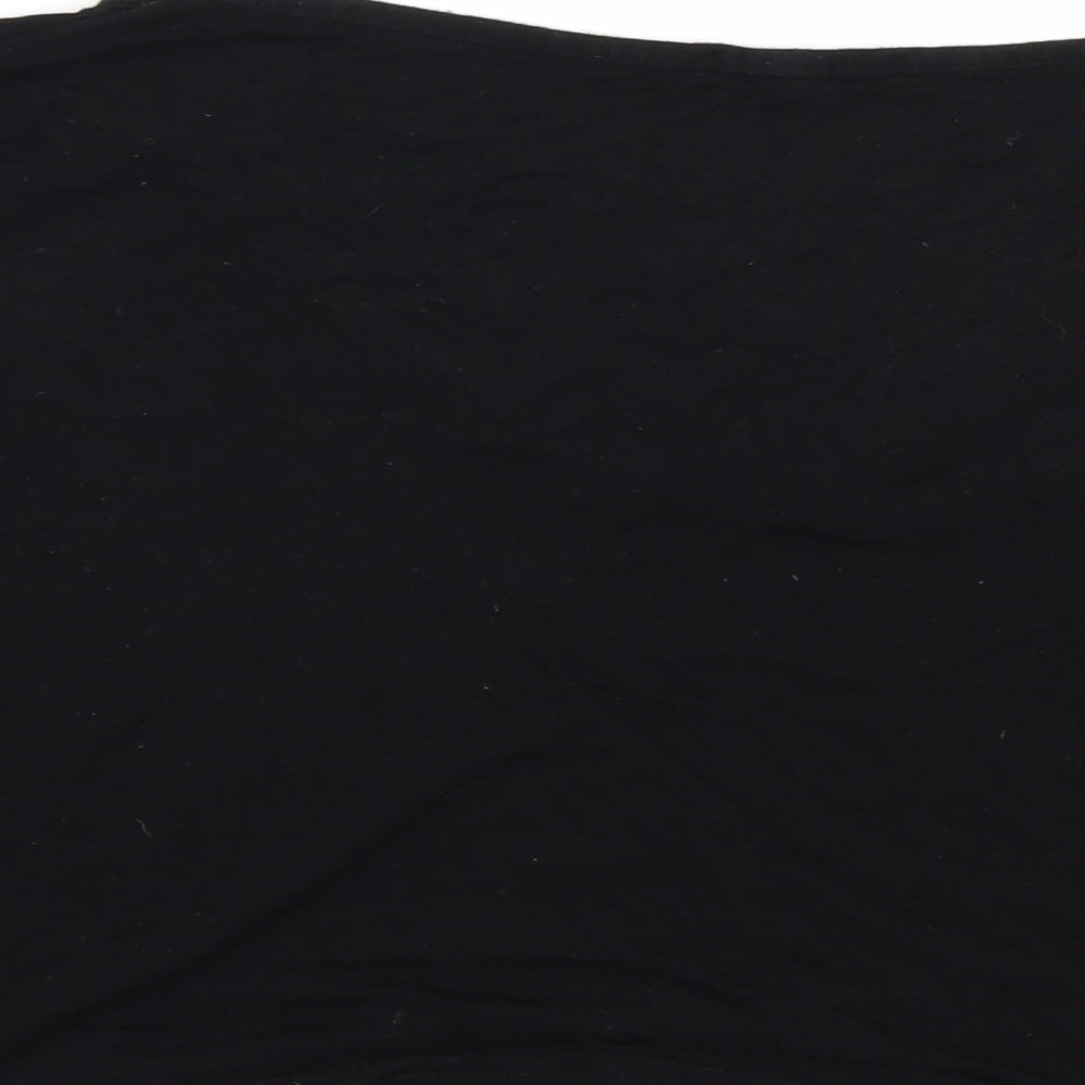 Boohoo Womens Black   Basic T-Shirt Size 8