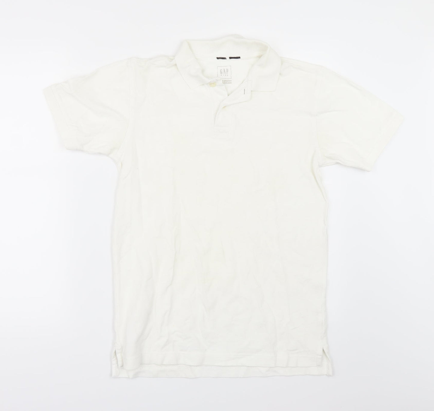 Gap Boys White   Basic Polo Size 11-12 Years