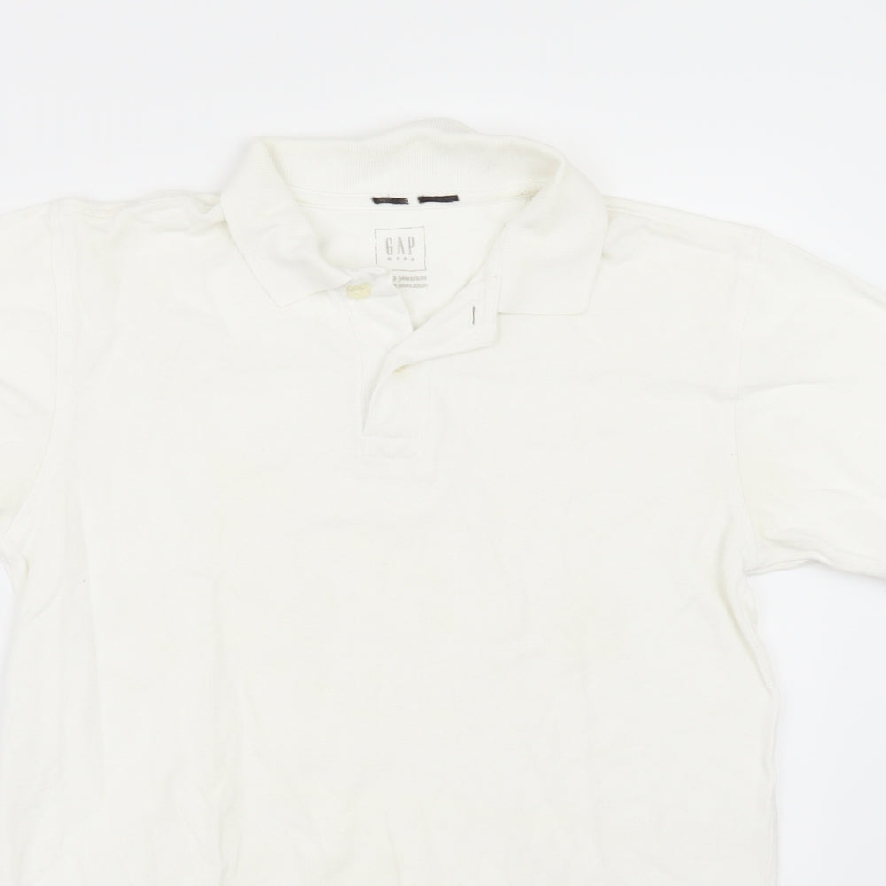 Gap Boys White   Basic Polo Size 11-12 Years