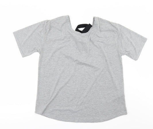 Boohoo Womens Grey   Basic T-Shirt Size 12