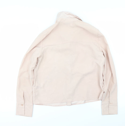 Topshop Womens Pink   Basic Blouse Size 8