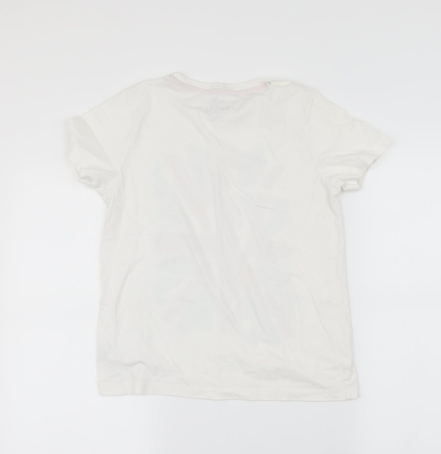 F&F Boys White   Basic T-Shirt Size S