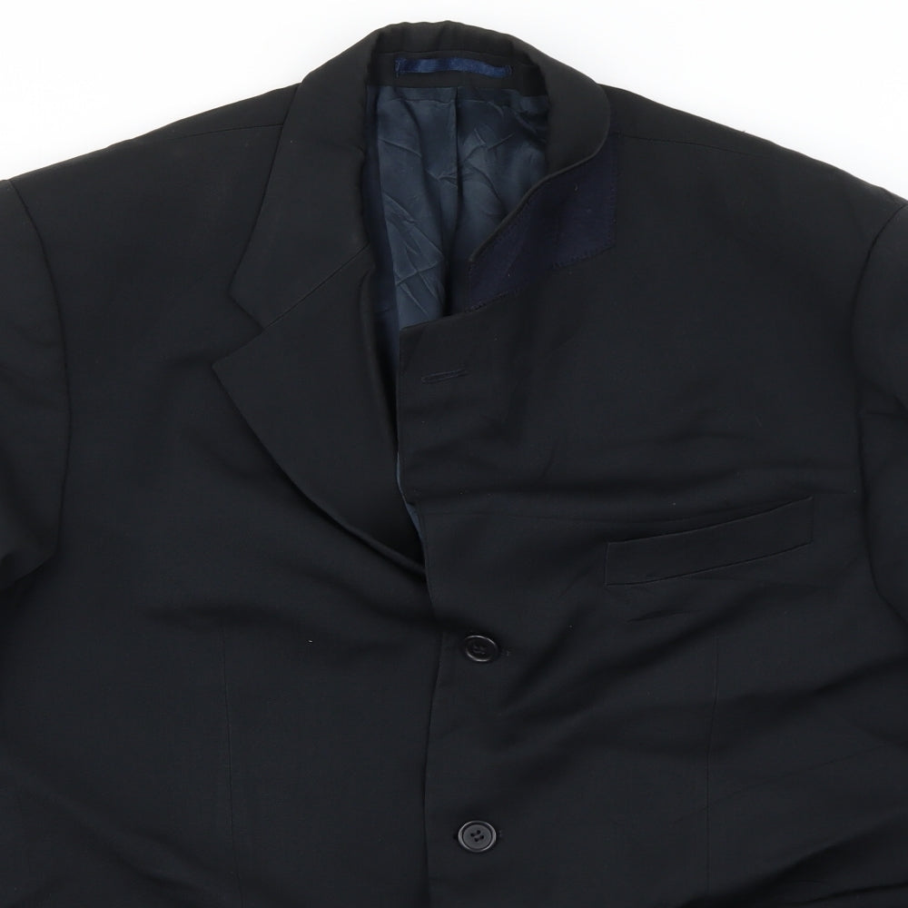 Preworn Mens Black   Jacket Blazer Size 42