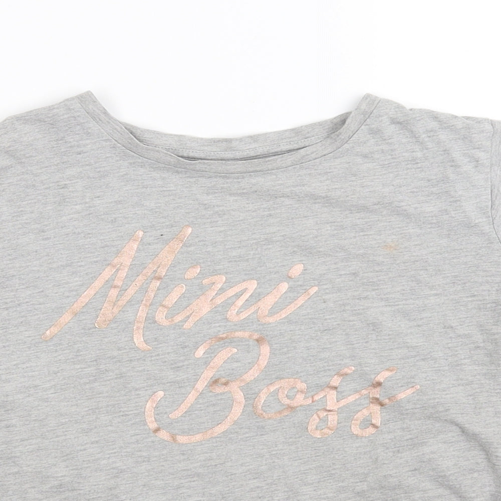 mini boss Girls Grey   Basic Polo Size 10 Years