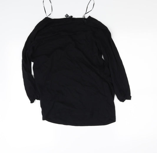 New Look Womens Black   Basic T-Shirt Size 8
