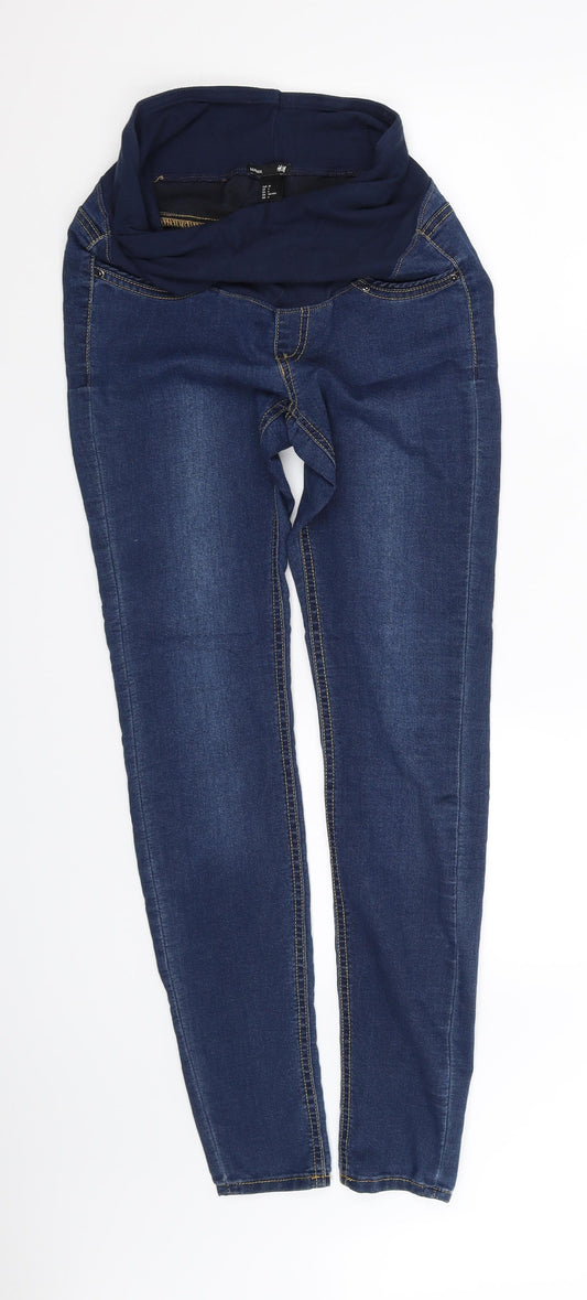 H&M Womens Blue   Skinny Jeans Size 8 L30 in
