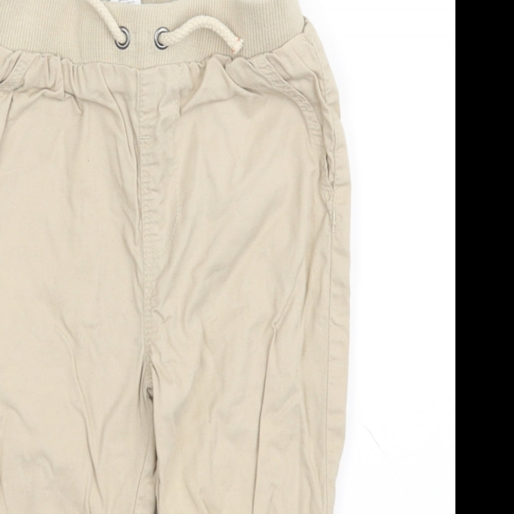 Close-up detail of Goerge Beige Jogger Leggings, size 12-18, Months