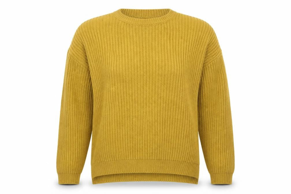 Front view of Forever 21 women’s yellow jumper, size S