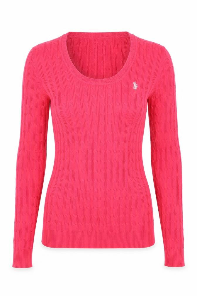 U.S. Polo Assn. Association Womens Pink   Pullover Jumper Size S