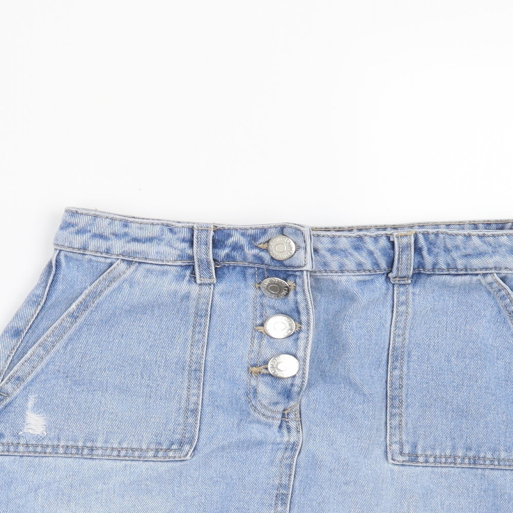 Candy Couture Girls Blue   Mini Skirt Size 11 Years