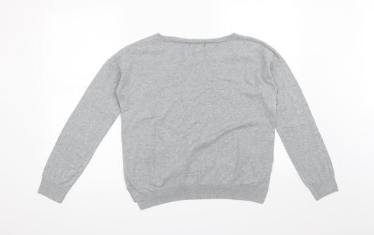 NEXT Womens Grey   Pullover Jumper Size 14  - Deer