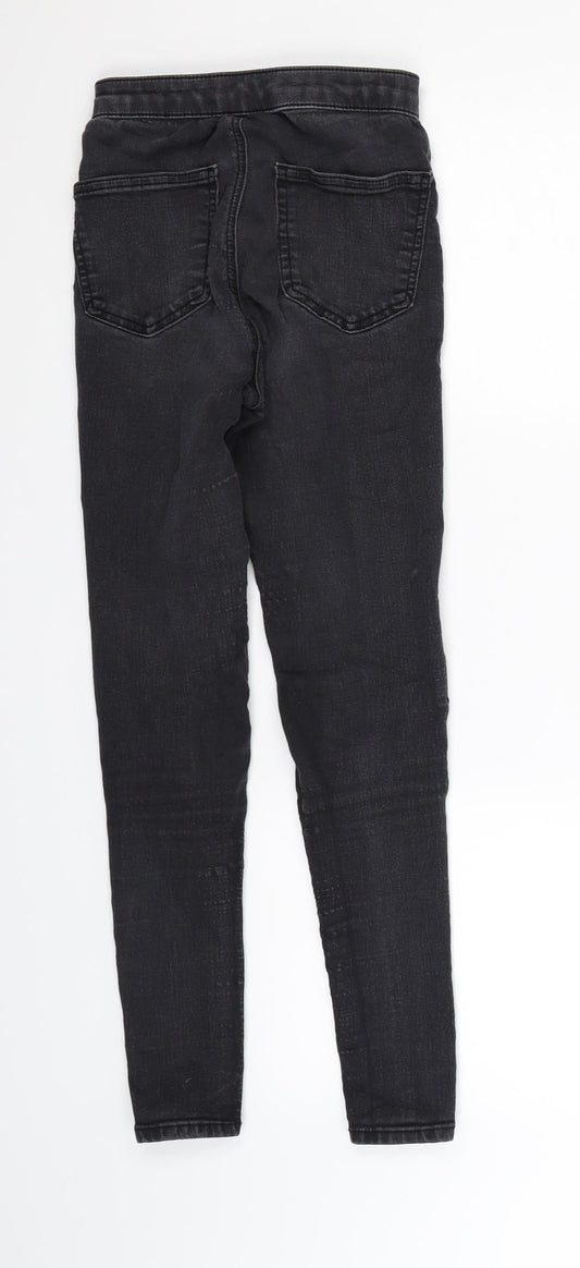 Topshop Womens Black  Denim Jegging Jeans Size 25 in L26 in