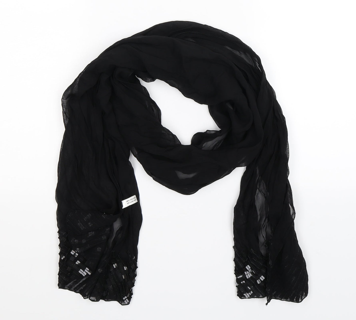 Prewon Womens Black    Scarf